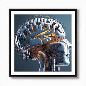 Brain Of A Robot 14 Art Print