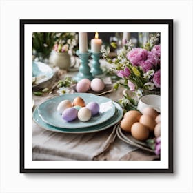 Easter Table Setting 1 Art Print