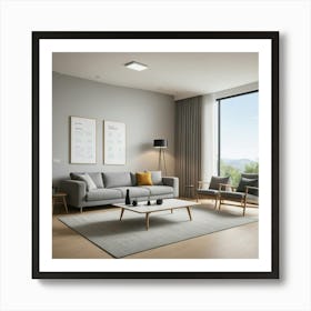 Modern Living Room 2 Art Print