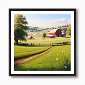 Farm Landscape 27 Art Print