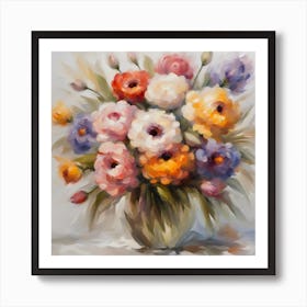 Flowers In A Vase 5 Art Print