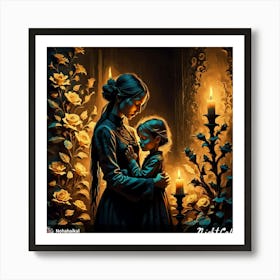 Mother And Child 4 Art Print