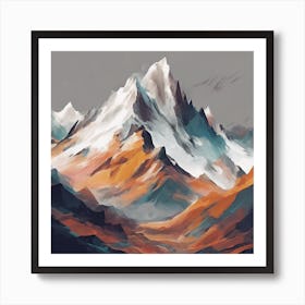 Abstract Mountain Art Prints and Posters 2 Art Print