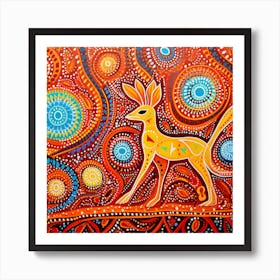 Kangaroo Painting Art Print