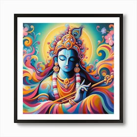 Lord Krishna 13 Art Print