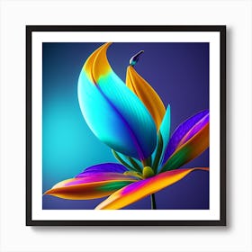 Colorful Flower Art Print