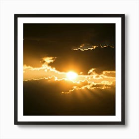 Sunset In The Sky Art Print