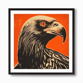 Retro Bird Lithograph Vulture 1 Art Print