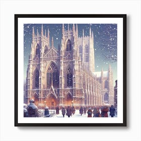 Cathedral In Winter Poster