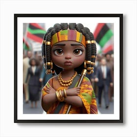 African American Girl Art Print