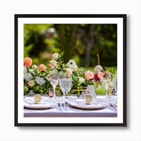 Table Setting 2 Art Print