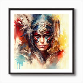 Powerful Warrior Woman  #5 Art Print