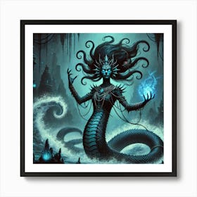 Naga Sea Witch Art Print