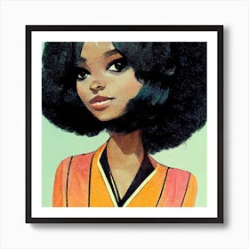 Disco Diva Square Art Print