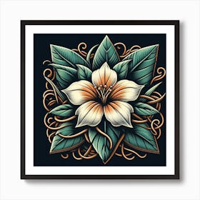 An exotic flower 1 Art Print