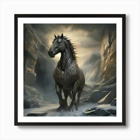 The Powerful Stallion 1 Art Print