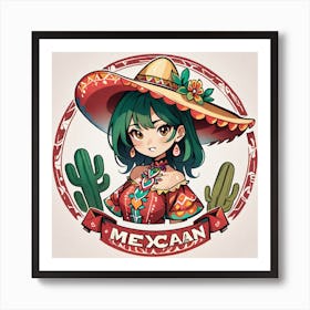 Mexican Girl 77 Art Print