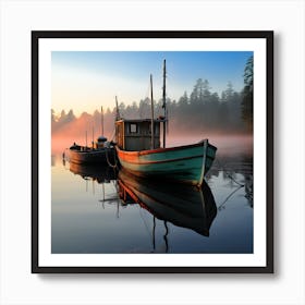 Boats Fine Art Posters By Csaba Fikker For Ai Art Depot 23 Art Print