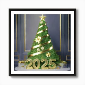 2025 Christmas Tree 4 Art Print