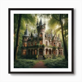 Castle In The Woods Art Print