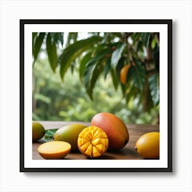 Mango Photo Taken By Sony A7 Iv Background Nicely Blurred Highlight The Main Subject Art Print