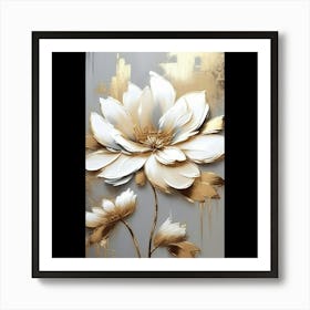 Lotus Flower Painting Art Print