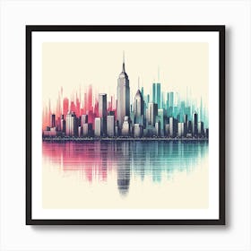 New York City Skyline 16 Art Print