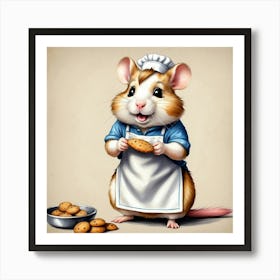 Mouse In A Hat Art Print