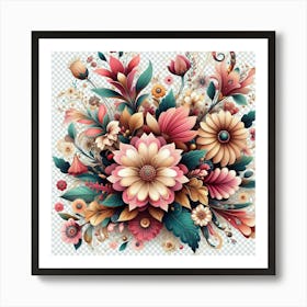 Bouquet Of Flowers 10 Art Print