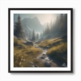 Mountain Scene 9 Art Print