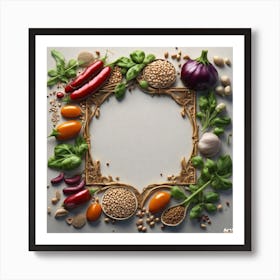 Frame Of Vegetables 5 Art Print