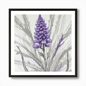 Purple Flower Art Print