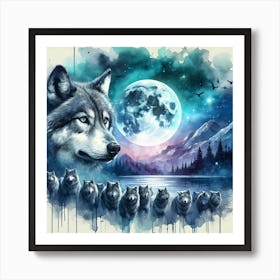 Creative Wild Animal Representation 114 Art Print