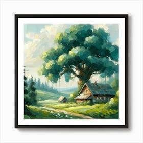 House In The Countryside 4 Art Print