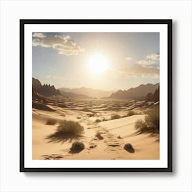 Sand Dunes Art Print