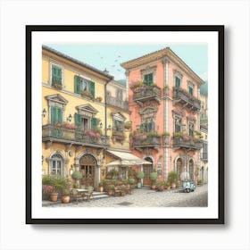 Old Town Italy Art Print