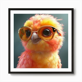 Parrot In Sunglasses Art Print