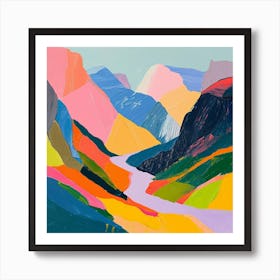 Colourful Abstract Triglav National Park Slovenia 1 Art Print