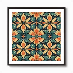 Floral Pattern 1 Art Print