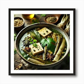 Sovereign Flame Wood Scented Tofu Bamboo Art Print