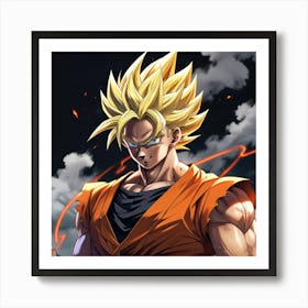 Dragon Ball Z Wallpaper 54 Art Print