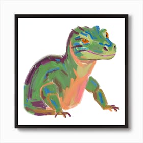 Komodo Dragon Lizard 08 Art Print