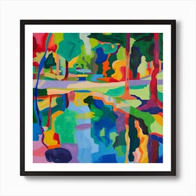 Abstract Park Collection City Park New Orleans 3 Art Print