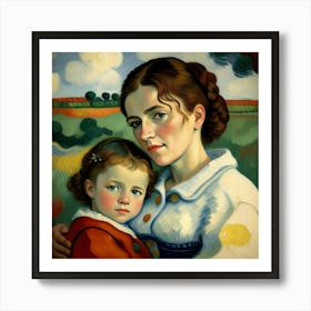 Women child love  Art Print