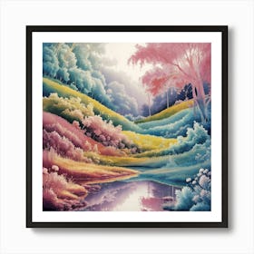 Rainbow Valley 1 Art Print