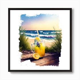 Lemonade On The Beach Art Print