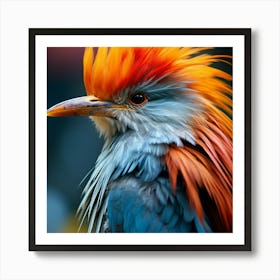 "Vibrant Majesty: The Striking Plumage of a Tropical Bird Art Print