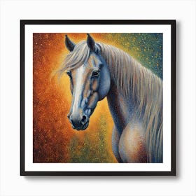 White Horse Art Print