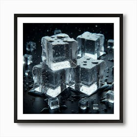 Ice Cubes Art Print