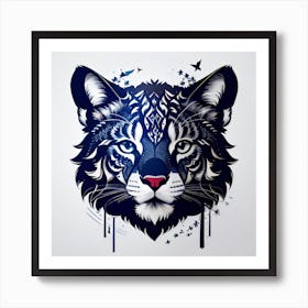 Tiger Head Art Print